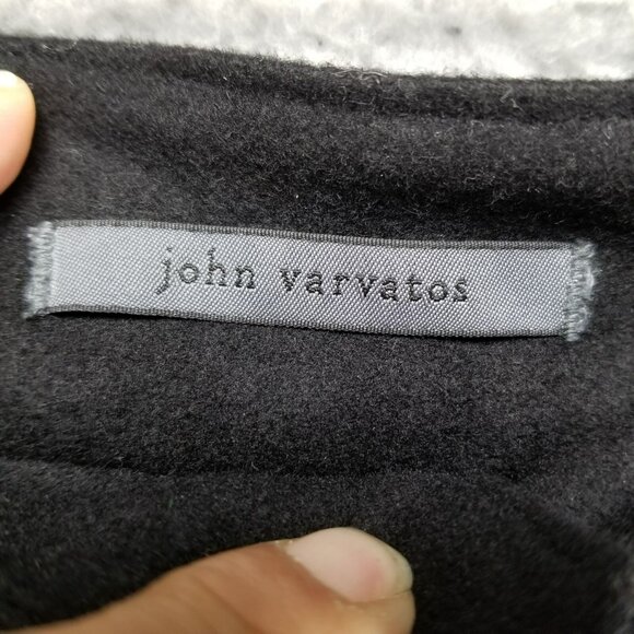 John Varvatos Pants Womens EU 44 US 12 Black Cashmere Wool Blend Trousers - Picture 4 of 12